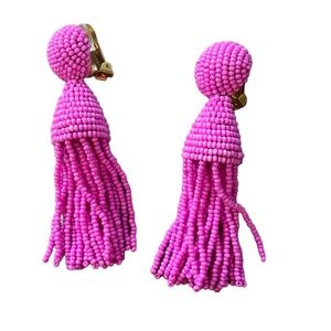 NWOT RARE Oscar de la Renta Tassel Earrings